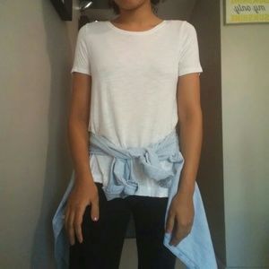 Old Navy Luxe White Tee